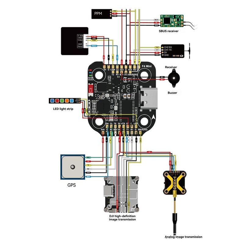 Drone Racing Esc - SpeedyBee F405 Mini Stack Uçuş Kontrol