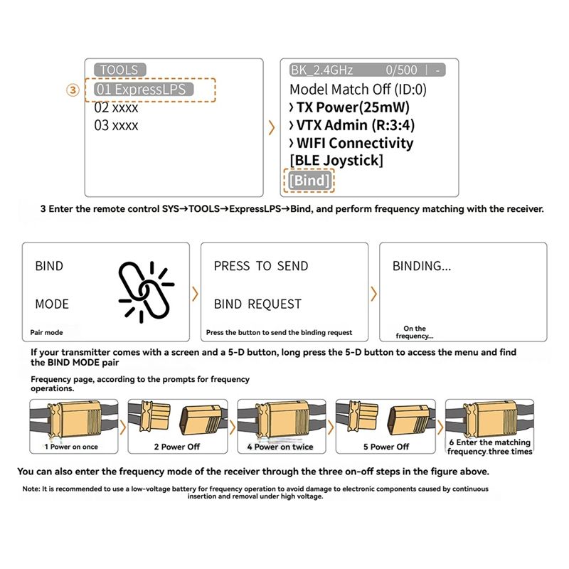 Drone Racing Receiver - BEDW-Gemini RX Çift Bantlı 900/2400Mhz ELRS