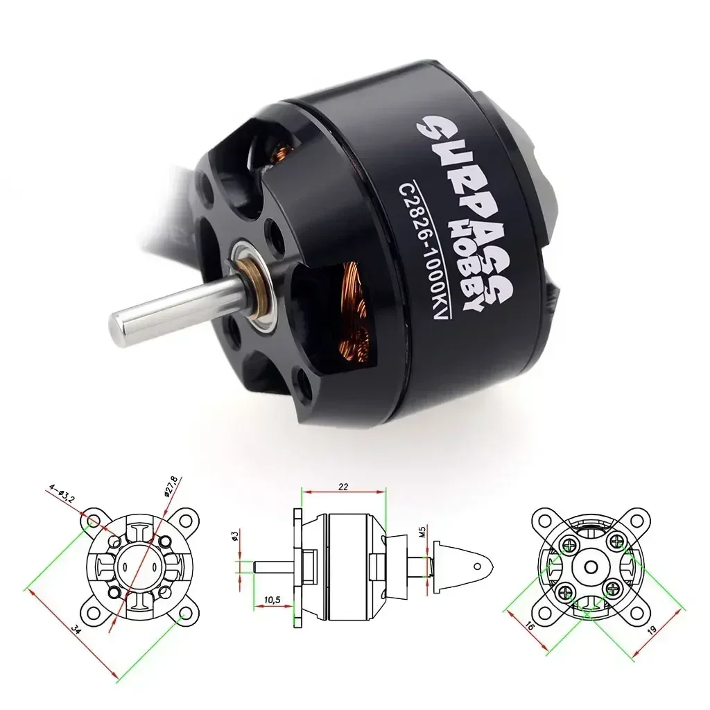 Aşmak Hobi 2826 1000KV 1350KV  - Drone Racing Esc incelemesi ve fiyatı