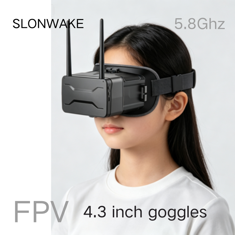 5.8G FPV Gözlüğü 4.3 İnç 480*2 - Drone Racing Goggles incelemesi ve fiyatı