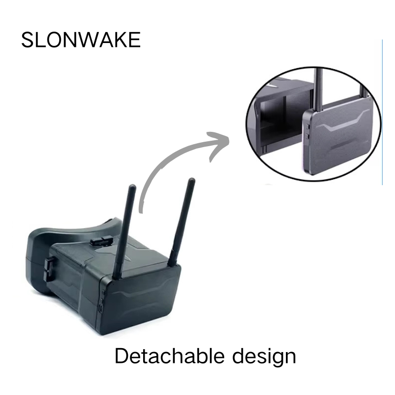 5.8G FPV Gözlüğü 4.3 İnç 480*2 - Drone Racing Goggles incelemesi ve fiyatı